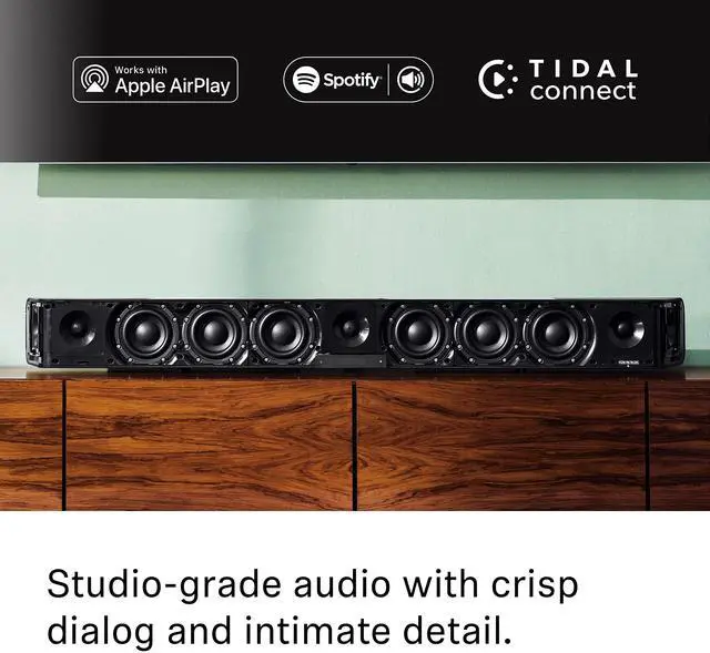 Alt view image 10 of 14 - New Sennheiser Ambeo Soundbar 5.1.4-Channel Ambeo Soundbar With Dolby Atmos/Dts:X