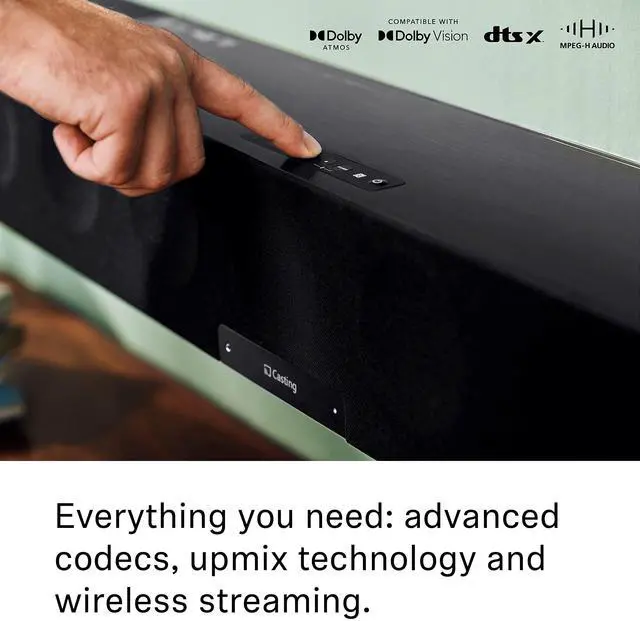 Alt view image 11 of 14 - New Sennheiser Ambeo Soundbar 5.1.4-Channel Ambeo Soundbar With Dolby Atmos/Dts:X
