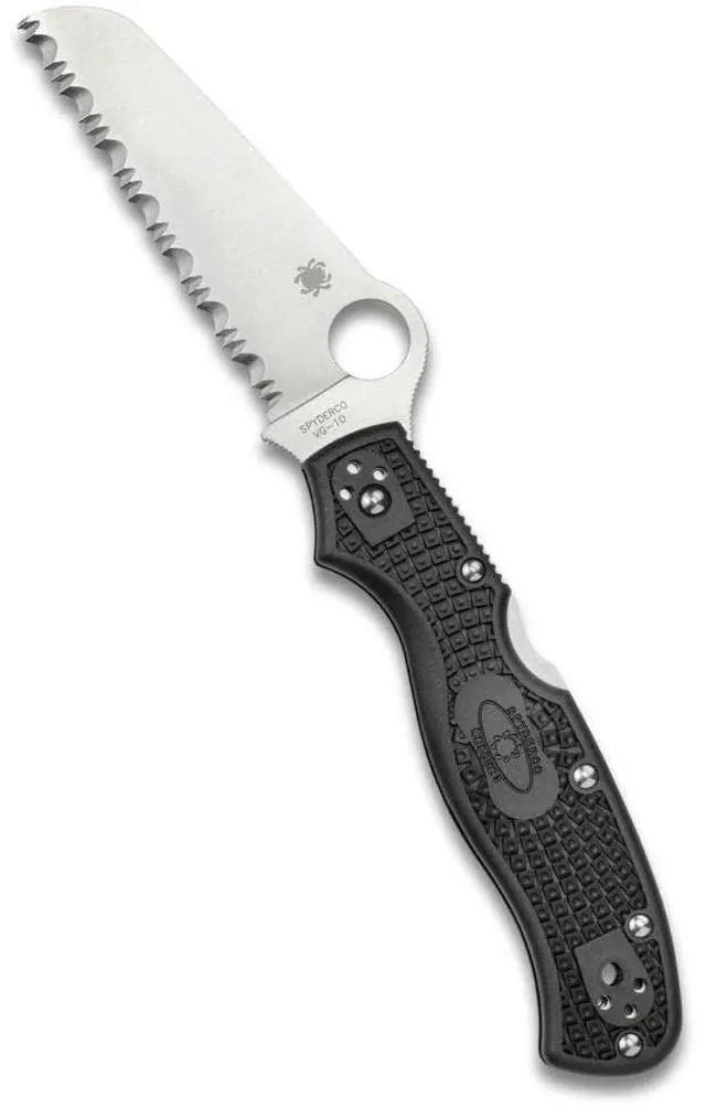Alt view image 9 of 15 - Spyderco Rescue 3 Lightweight Knife (Black)
