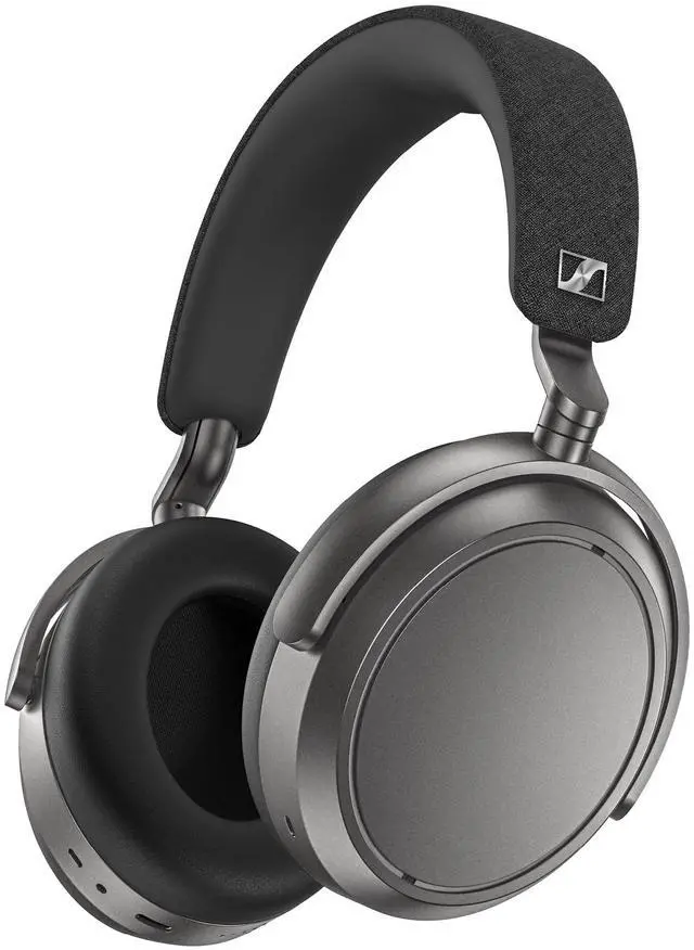 Alt view image 4 of 9 - Sennheiser Momentum 4 Wireless Headphones, Bluetooth for Crystal-Clear Calls w/Adaptive Noise Cancellation, 60h Battery Life, Customizable Sound & Lightweight Folding Design, Graphite