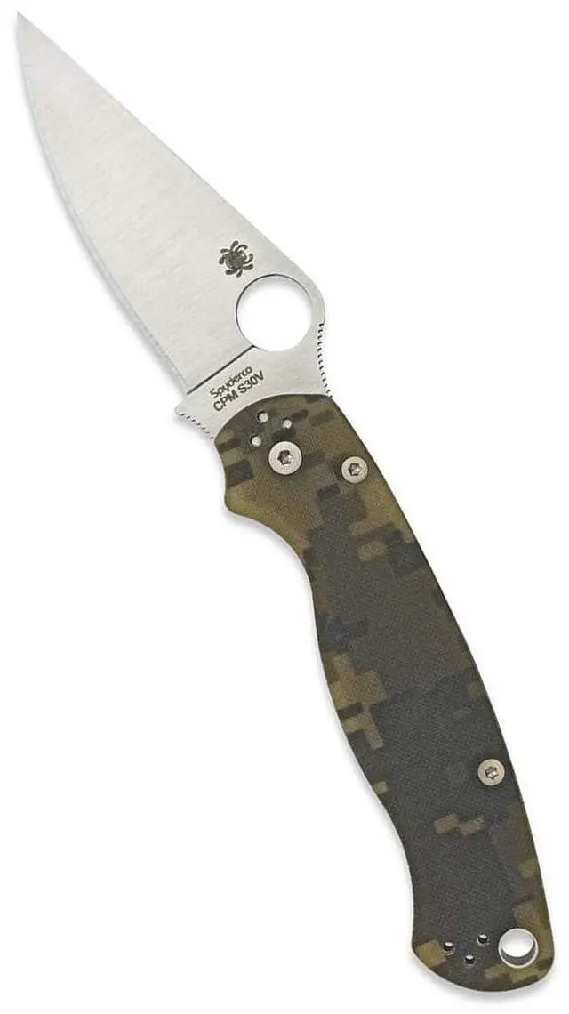 Alt view image 10 of 14 - Spyderco Para 2 Folder 3.44 in Plain Digi Camo G-10 Handle