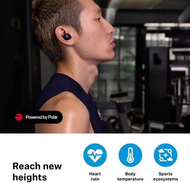 Alt view image 8 of 10 - Sennheiser MOMENTUM Sport Earbuds with Sport Sound Tuning and Adaptive ANC, Secure Fit, 24-Hour Battery Life, Fitness Tracker for Body Performance Data - Black