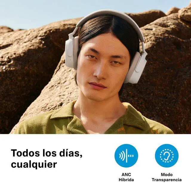 Alt view image 2 of 12 - Sennheiser Consumer Audio ACCENTUM Wireless Bluetooth Headphones - 50-Hour Battery Life, Audio, Hybrid Noise Cancelling (ANC), All-Day Comfort and Clear Voice Pick-up for Calls, White