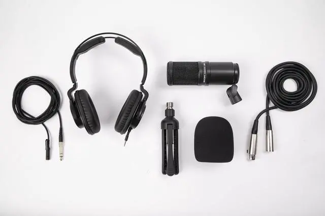 Alt view image 6 of 7 - ZDM-1 Podcast Mic Pack for Podcasters with Dynamic Mic & Headphones | Includes Dynamic Microphone, Headphones, Tripod, Windscreen, and XLR Cable