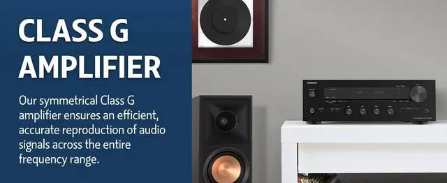 Alt view image 6 of 10 - Onkyo TX-8470 Network Stereo Receiver with Wi-Fi, HDMI, and Bluetooth (2024)