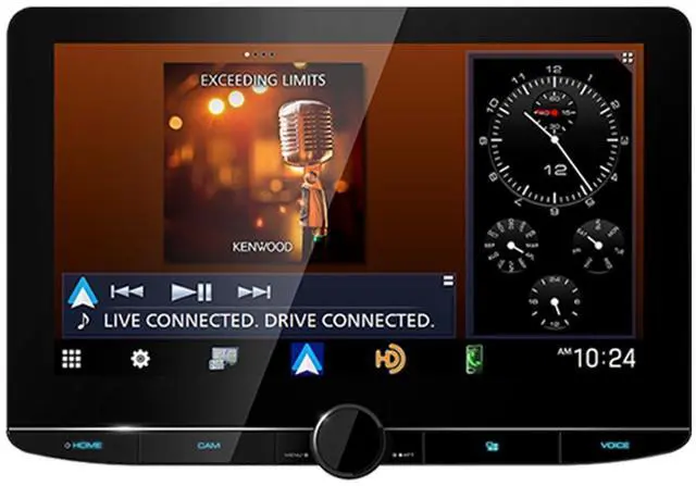 Alt view image 9 of 10 - Kenwood DMX1058XR 10.1" Multimedia Receiver w/ Wireless CarPlay & Android Auto