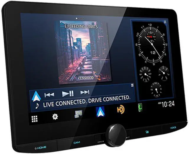 Alt view image 7 of 8 - Kenwood DMX1038S 10.1" Multimedia Receiver w/ Wireless CarPlay & Android Auto