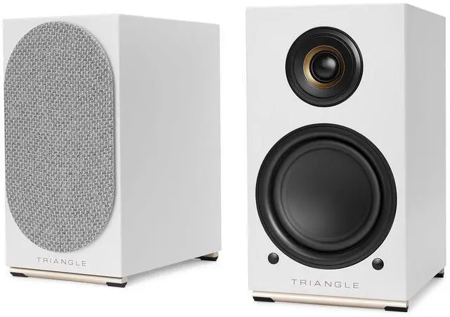 Alt view image 10 of 16 - Triangle Audio AIO TWIN HiFi Bluetooth/WiFi Home Audio Bookshelf Speakers, White