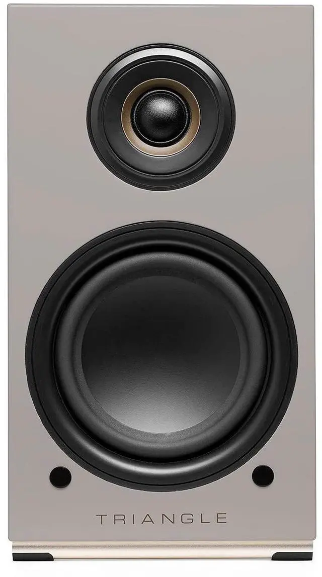 Alt view image 4 of 6 - triangle - AIO Twin - Wi-Fi & Bluetooth Active Bookshelf Speakers with 2x50W Amplifier - HD Audio - Phono/Turntable + Optical TV Inputs - 165 x 304 x 235 mm - Linen Grey (Pair)
