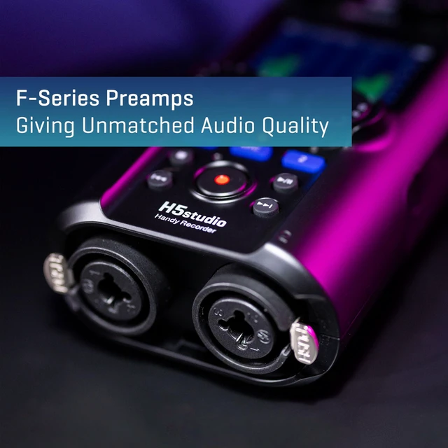 Alt view image 5 of 5 - Zoom H5studio Handy Recorder with 32-Bit Float, Gain Knobs, 6-Track Recording, Large 19.4mm Microphone, F-Series Preamps, USB Audio Interface, Advanced Limiters, for Filmmakers, Musicians & Creators