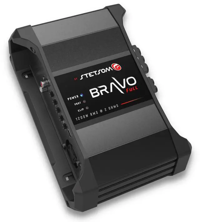 Alt view image 2 of 7 - Bravo Full 1200 2 Ohms Mono Car Amplifier, 1200.1 1.2K Watts RMS, 2 Stable Car Audio, HD Sound Quality, Crossover & Bass Boost, Car Stereo Speaker Subwoofer MD, Smart Coolers