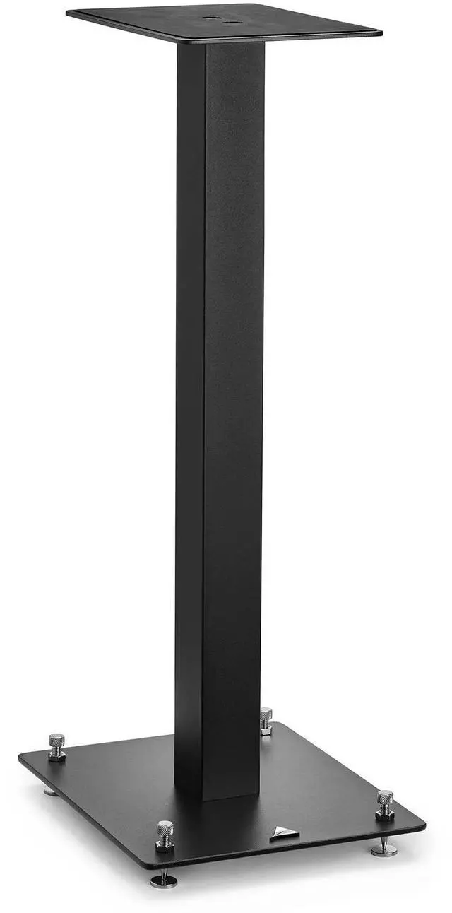 Alt view image 6 of 7 - Triangle S01 Bookshelf Speaker Stands with Non-Slip Felt (Matte Black, Pair)