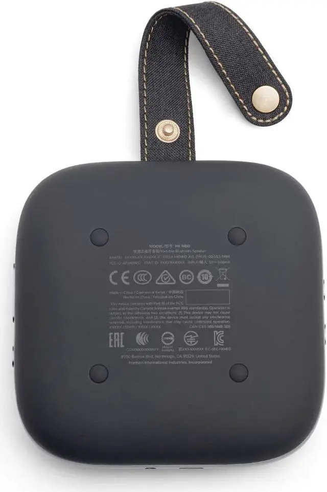 Alt view image 2 of 7 - Harman Kardon Neo - Portable Bluetooth Speaker with Strap - Gray