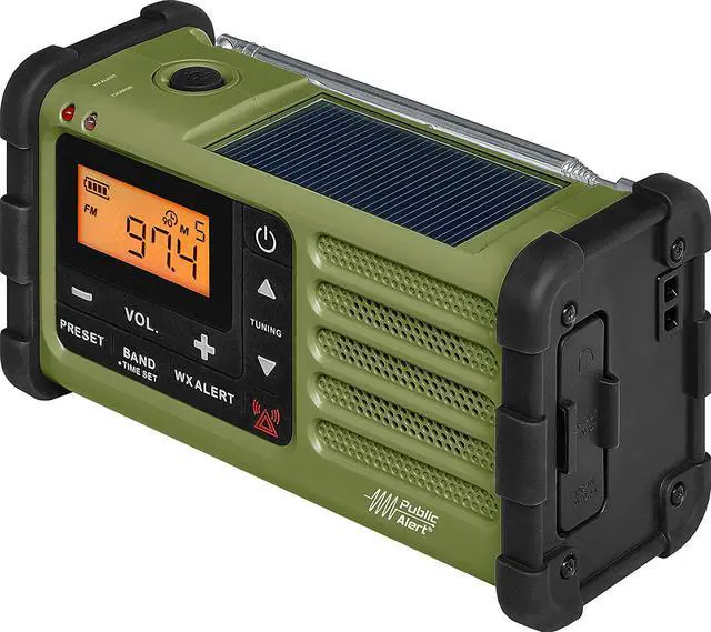 Alt view image 3 of 11 - Sangean SG-112 AM/FM Multi-Powered Weather Emergency Radio