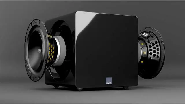 Alt view image 4 of 16 - SVS 3000 Micro Subwoofer (Piano Gloss Black) | Active Dual 8-in Drivers, 800 Watt RMS, Sealed Cabinet