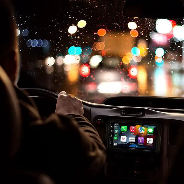 Alt view image 5 of 16 - KENWOOD DMX8709S 6.8-Inch Capacitive Touch Screen, Car Stereo, Wireless CarPlay and Android Auto, Bluetooth, AM/FM Radio, MP3 Player, USB Port, Double DIN, 13-Band EQ, SiriusXM