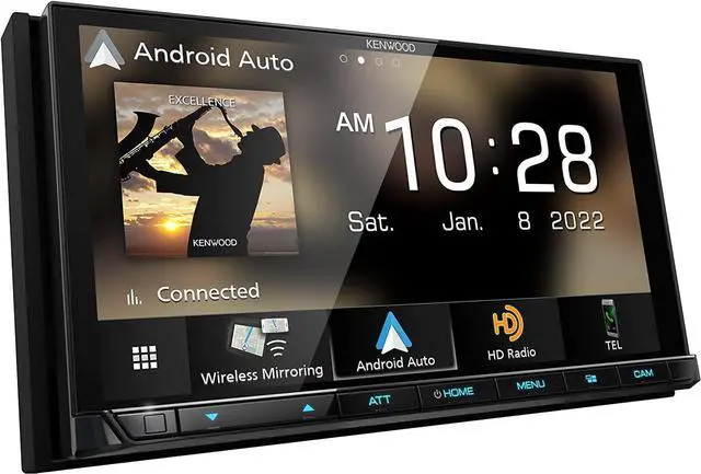 Alt view image 7 of 19 - KENWOOD DMX958XR EXCELON Reference 6.8" Full HD Capacitive Touchscreen Car Stereo Receiver, Wireless Apple Carplay/Android Auto, Bluetooth, AM/FM HD Radio, MP3 Player, USB Port, Double DIN, SiriusXM