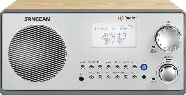 Main image of Sangean HD Table Top Radio Walnut HDR-18