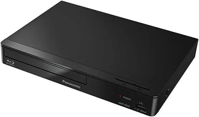 Alt view image 4 of 4 - Panasonic - DMP-BD93 - Panasonic DMP-BD93 1 Disc(s) Blu-ray Disc Player - Black - BD-R, DVD-R, CD-R - BD Video, DVD