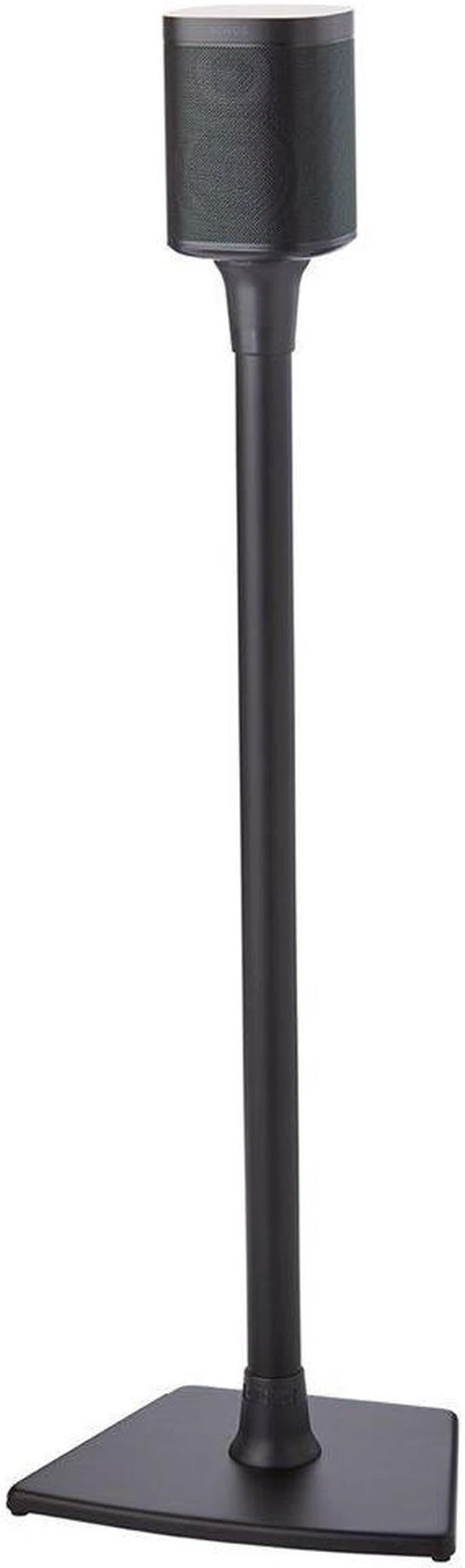 Main image of Sanus Wireless Sonos Speaker Stand for Sonos One, PLAY:1, & PLAY:3 - Audio-Enhancing Design With Built-In Cable Management - Single Stand (Black) - WSS21-B1
