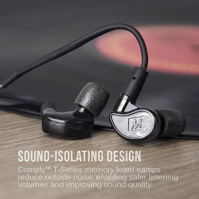 Alt view image 3 of 12 - MEE audio M6 PRO Noise-Isolating IEM (Black)