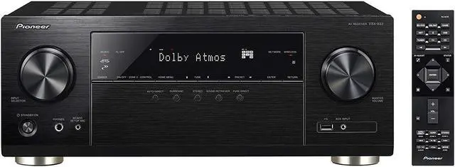 Alt view image 4 of 5 - Pioneer VSX-933 7.2 Channel 165 Watt Audio Video Bluetooth Network Receiver