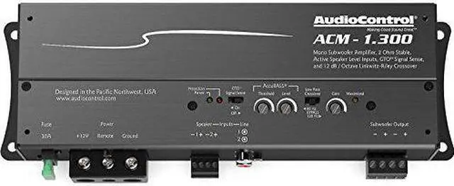 Alt view image 9 of 20 - Audio Control ACM-1.300 Monoblock Micro Amplifier with Accubass