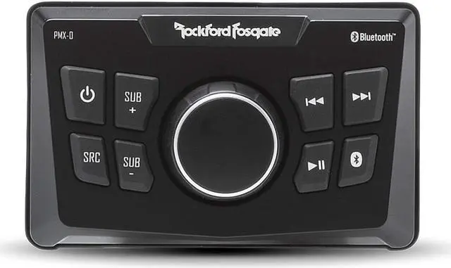 Alt view image 12 of 20 - Rockford Fosgate PMX-0 Punch Marine Motorcycle ATV Boat Digital Media Receiver