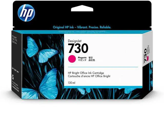 Alt view image 3 of 13 - HP 730 130-ml Magenta DesignJet Ink Cartridge, P2V63A