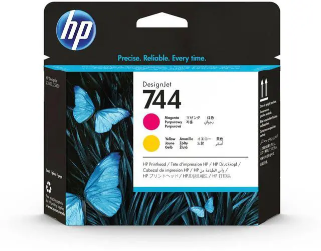 Alt view image 8 of 10 - HP 744 Magenta/Yellow DesignJet Printhead, F9J87A