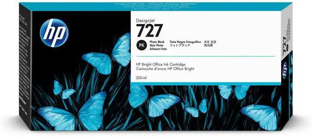 Alt view image 10 of 20 - HP 727 300-ml Photo Black DesignJet Ink Cartridge, F9J79A
