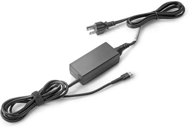 Alt view image 5 of 9 - HP 1MZ01AA#ABA Original 45W USB-C Power Adapter for Chromebook x360/Pro x2