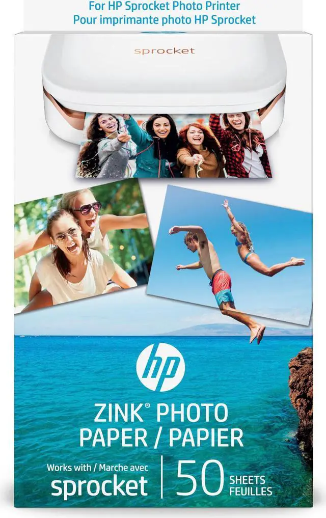 Alt view image 18 of 20 - HP Glossy Photo Paper, 2 x 3, 50/Pack (1DE39A)