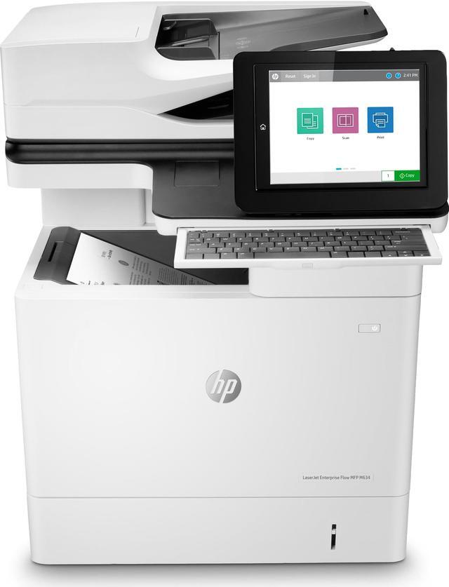 Alt view image 6 of 17 - HP LaserJet Enterprise Flow MFP M634h Laser Printer, Black And White Mobile