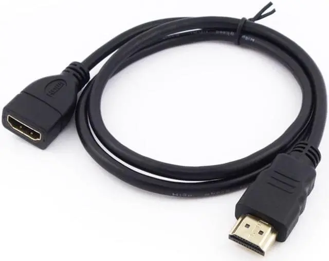 Alt view image 2 of 5 - HDMI Extension Cable male to female  HDMI 1080p 3D 1.4v HDMI M/F Extended Cable for HD TV LCD Laptop PS3 Projector