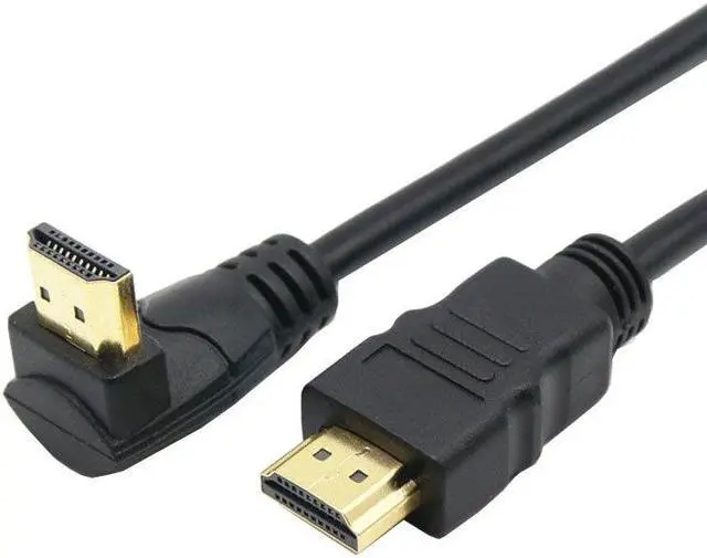 Alt view image 4 of 6 - HDMI Male to Male Cable Cord Converter For XBOX HDTV DVD Video HDMI Down & Up & Left & Right Angled  90 degree HDMI cable
