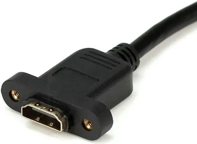 Alt view image 5 of 5 - Gold Plated HDMI Extension Cable Male to Female With Screw Panel Mount  V1.4 1080P For PSP HDTV  30cm 50cm 1m 1.5m