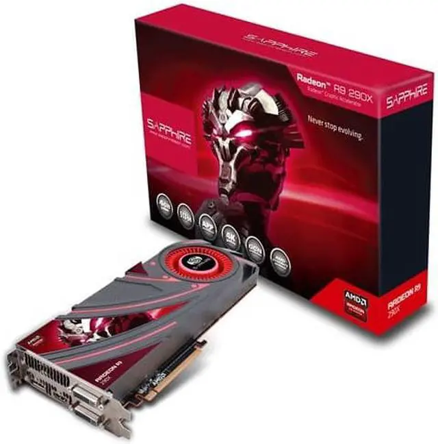 Main image of Sapphire AMD Radeon R9 290X 4GB GDDR5 2DVI/HDMI/DisplayPort PCI-Express Video Card