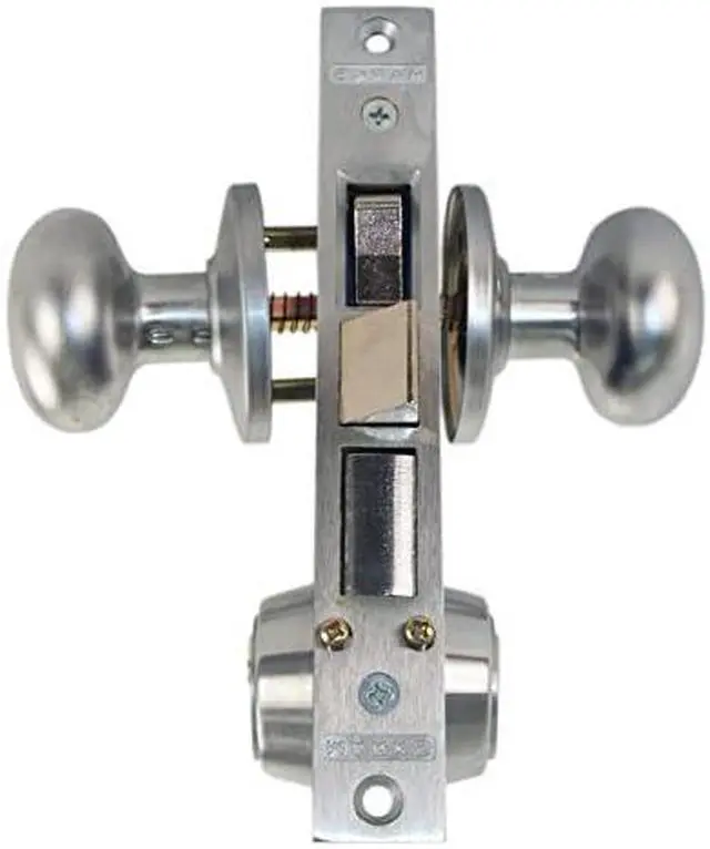 Alt view image 2 of 4 - Marks 22AC LHR Satin Chrome Finish Double Cylinder Iron Gate Ornamental Mortise Lockset with 2-1/2" Backset