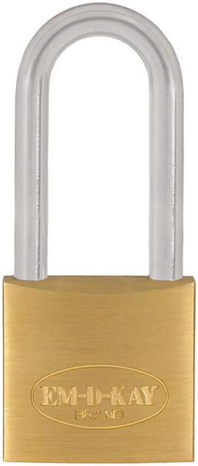 Main image of Em-D-Kay 2400 1-1/2" Body Solid Brass Padlock With 2-1/2" Shackle
