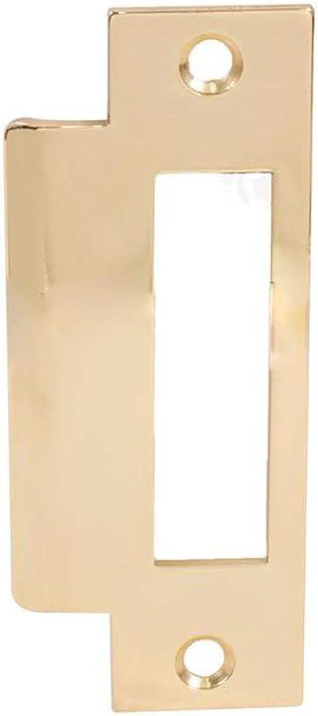 Main image of Em-D-Kay MDK3212BP Brass US3 4-7/8" x 1-1/4" Mortise Lock Strike Plate With Large Hole