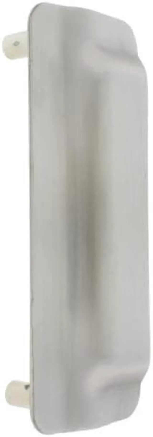 Alt view image 2 of 3 - Ultra Hardware 59042 Silver Coated Steel - 3" X 6" Short Door Latch Protector Guard for Outswinging Door