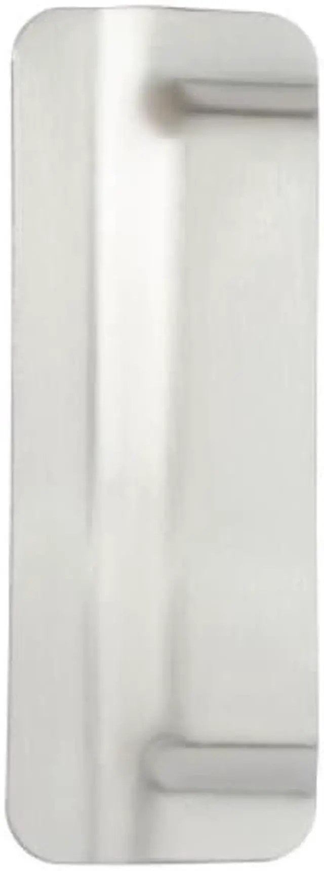 Alt view image 3 of 3 - Ultra Hardware 59042 Silver Coated Steel - 3" X 6" Short Door Latch Protector Guard for Outswinging Door