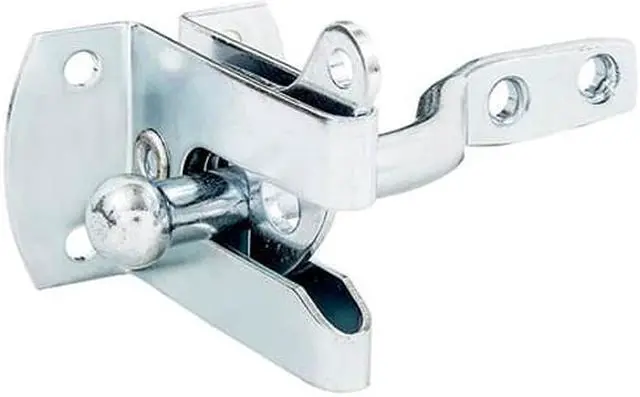 Main image of Tuff Stuff 12100 Zinc Plated Gravity Gate Latch That's Padlockable (Lock Sold Separately)