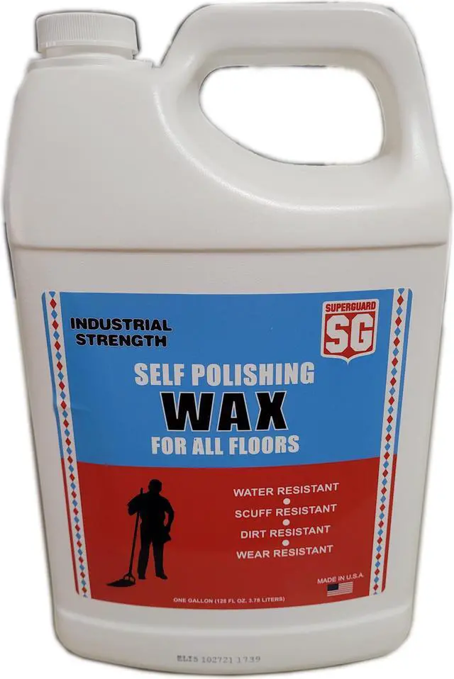 Alt view image 3 of 4 - Safeguard Superguard 800, 1 Gallon 128 OZ Fluid Ounce Industrial Strength Self Polishing Floor Wax For All Floors