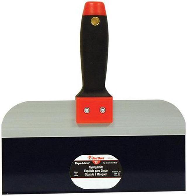 Main image of Red Devil, 2751, 10 Inch Blue Steel Taping Knife, Comfort Handle
