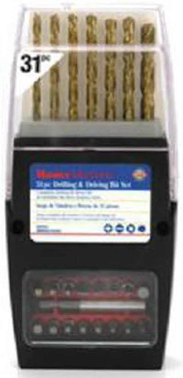 Main image of Master Mechanic, MMWK31DDSW, 31 Piece Titanium High Speed Drills and Drive Set