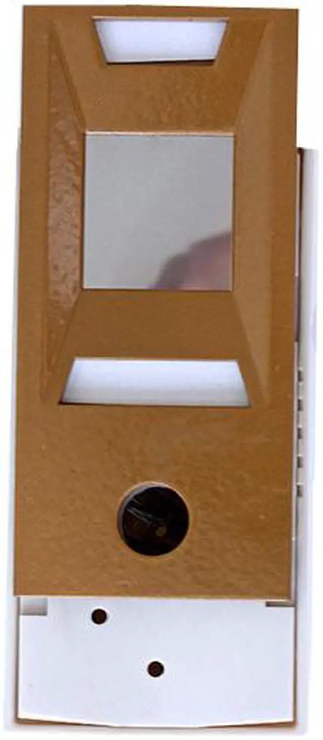 Main image of Lee Electric, 1028689G, Gold, Door Viewer And Non Electric Chime Combination, Chime Door Viewer