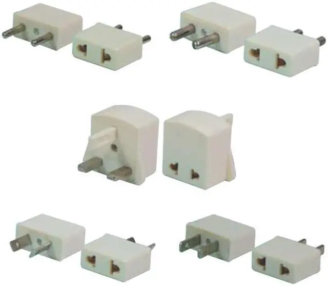 Main image of CONECT IT, 10-165-5, FOREIGN TRAVEL Adapter Plug Set for Foreign Outlets, Fits Both Flat & Round Pins