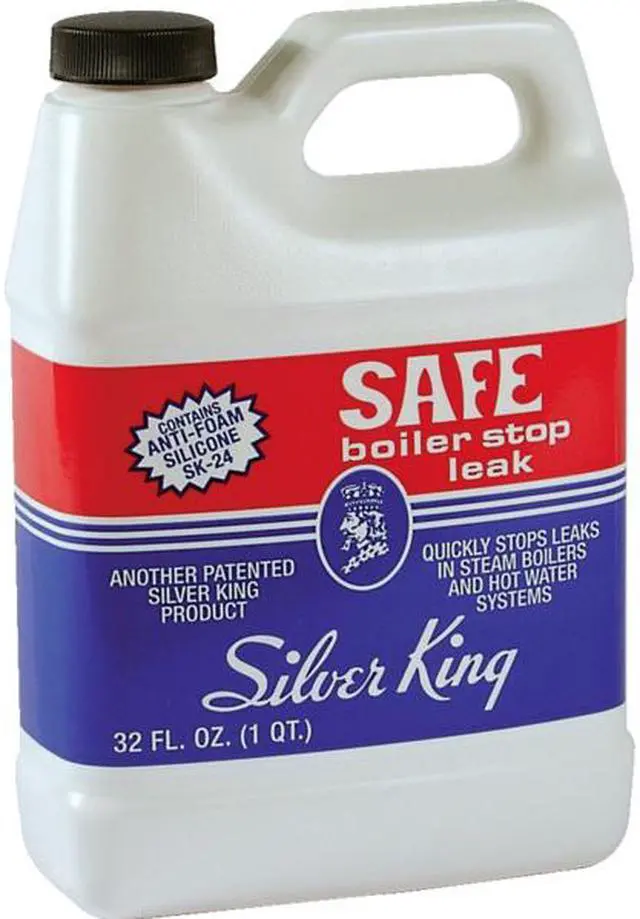 Alt view image 3 of 3 - Silver King, SBSL, 1 Quart, SAFE LIQUID BOILER STOP LEAK With Anti-Foam Silicone SK-24